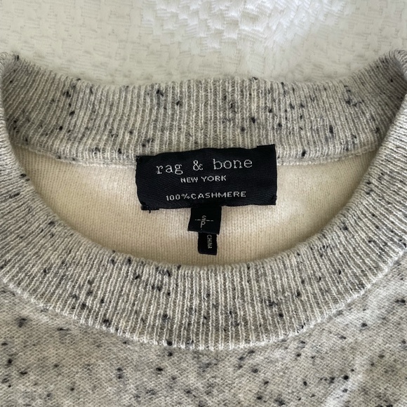 Rag & Bone Mixed Print Cashmere Sweater - Picture 9 of 10